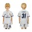 Real Madrid #31 R.Yanez White Home Kid Soccer Club Jersey