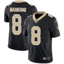 Nike New Orleans Saints #8 Archie Manning Black Team Color Mens Stitched NFL Vapor Untouchable Limited Jersey