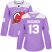 Adidas New Jersey Devils #13 Nico Hischier Purple Authentic Fights Cancer Womens Stitched NHL Jersey