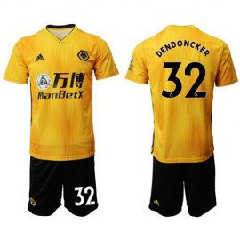 Wolves #32 Dendoncker Home Soccer Club Jersey