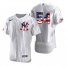 New York Yankees #54 Aroldis Chapman Mens Nike White Fluttering USA Flag Limited Edition Authentic MLB Jersey