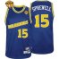 Warriors #15 Latrell Sprewell Blue Throwback The Finals Patch Stitched NBA Jersey