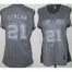 Cheap Women San Antonio Spurs 21 Tim Duncan Grey Static Fashion Swingman NBA Jersey