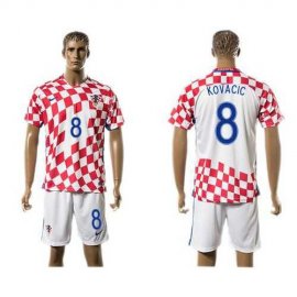 Croatia #8 Kovacic Home Soccer Country Jersey
