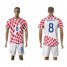 Croatia #8 Kovacic Home Soccer Country Jersey