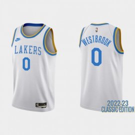 Los Angeles Los Angeles Lakers #0 Russell Westbrook White Mens Nike NBA 2022-23 Classic Edition Jersey Mens
