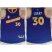 Golden State Warriors #30 Stephen Curry Blue New Throwback Stitched NBA Jersey