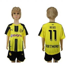 Dortmund #11 Reus Home Kid Soccer Club Jersey
