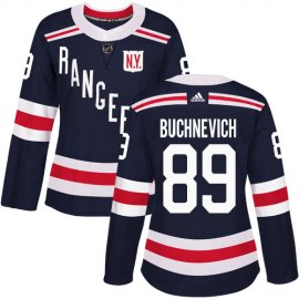 Adidas New York Rangers #89 Pavel Buchnevich Navy Blue Authentic 2018 Winter Classic Womens Stitched NHL Jersey