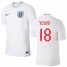 England #18 Young Home Thai Version Soccer Country Jersey
