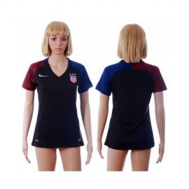 Womens USA Blank Away Soccer Country Jersey