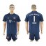 Bayern Munchen #1 Neuer Dark Blue Goalkeeper Soccer Club Jersey