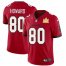 Tampa Bay Buccaneers #80 O. J. Howard Mens Super Bowl LV Champions Patch Nike Red Vapor Limited Jersey