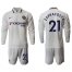 Chelsea #21 Zappa Costa Away Long Sleeves Soccer Club Jersey