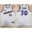 Golden State Warriors #30 Stephen Curry White New Throwback Stitched NBA Jersey