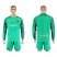 Barcelona Blank Green Goalkeeper Long Sleeves Soccer Club Jersey