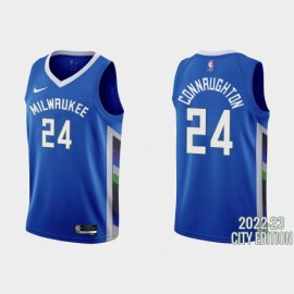 Milwaukee Milwaukee Bucks #22 Khris Middleton Mens Nike Blue 2022-23 NBA Jersey – City Edition Mens
