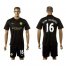 Manchester City #16 Kun Aguero Away Soccer Club Jersey