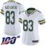 Nike Green Bay Packers #83 Marquez Valdes-Scantling White Womens Stitched NFL 100th Season Vapor Limited Jersey