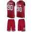 Nike Atlanta Falcons #90 Marlon Davidson Red Team Color Mens Stitched NFL Limited Tank Top Suit Jersey