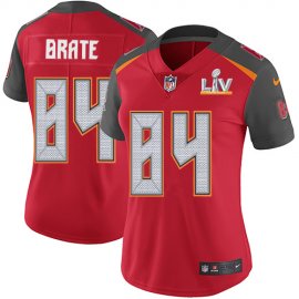 Nike Tampa Bay Buccaneers #84 Cameron Brate Red Team Color Womens Super Bowl LV Bound Stitched NFL Vapor Untouchable Limited Jersey
