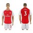 Arsenal #3 Gibbs Home Soccer Club Jersey