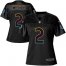 Indianapolis Colts #2 Carson Wentz Black Womens NFL Fashion Game Jersey