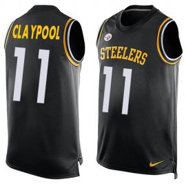 Nike Pittsburgh Steelers #11 Chase Claypool Black Team Color Mens Stitched NFL Limited Tank Top Jersey