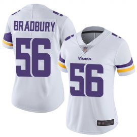 Nike Minnesota Vikings #56 Garrett Bradbury White Womens Stitched NFL Vapor Untouchable Limited Jersey