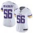 Nike Minnesota Vikings #56 Garrett Bradbury White Womens Stitched NFL Vapor Untouchable Limited Jersey