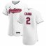 Cleveland Indians #2 Yu Chang Mens Nike White Home 2020 Authentic Team MLB Jersey
