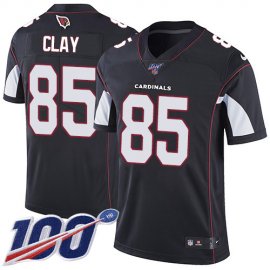 Nike Arizona Cardinals #85 Charles Clay Black Alternate Mens Stitched NFL 100th Season Vapor Limited Jersey