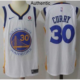 Mens Nike Golden State Warriors #30 Stephen Curry White NBA Authentic Association Edition Jersey