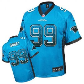 Nike Carolina Panthers #99 Kawann Short Blue Alternate Mens Stitched NFL Elite Drift Fashion Jersey