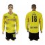 Dortmund #18 Sahin Home Long Sleeves Soccer Club Jersey