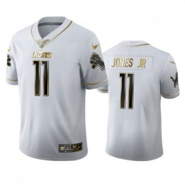 Detroit Lions #11 Marvin Jones Jr Mens Nike White Golden Edition Vapor Limited NFL 100 Jersey