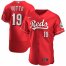 Cincinnati Reds #19 Joey Votto Mens Nike Scarlet Authentic Alternate Player MLB Jersey