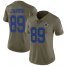 Nike Dallas Cowboys #89 Blake Jarwin Olive Womens Stitched NFL Limited 2017 Salute To Service Jersey