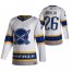 Buffalo Sabres #26 Rasmus Dahlin White Mens Adidas 2020-21 Reverse Retro Alternate NHL Jersey