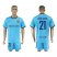 Barcelona #21 Andre Gomes Away Soccer Club Jersey