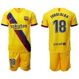Barcelona #18 Jordi Alba Away Soccer Club Jersey