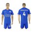 Leicester City #4 Drinkwater Home Soccer Club Jersey