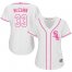 Chicago White Sox #33 James McCann White/Pink Fashion Womens Stitched MLB Jersey