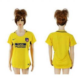 Womens Atletico Madrid Blank Away Soccer Club Jersey