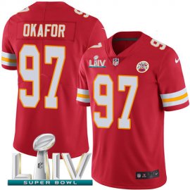 Nike Kansas City Chiefs #97 Alex Okafor Red Super Bowl LIV 2020 Team Color Mens Stitched NFL Vapor Untouchable Limited Jersey