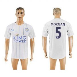 Leicester City #5 Morgan SEC Away Soccer Club Jersey