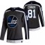 Winnipeg Jets #81 Kyle Connor Black Mens Adidas 2020-21 Reverse Retro Alternate NHL Jersey