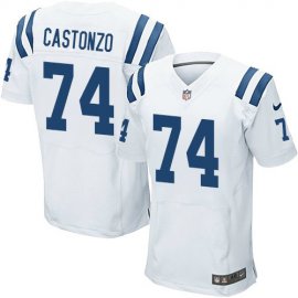 Nike Indianapolis Colts #74 Anthony Castonzo White Mens Stitched NFL New Elite Jersey