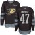 Adidas Anaheim Ducks #47 Hampus Lindholm Black 1917-2017 100th Anniversary Stitched NHL Jersey