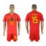 Belgium #15 MEUNIER Home 2018 FIFA World Cup Soccer Jersey